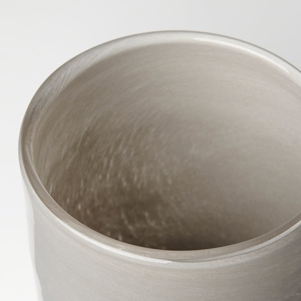 VINDSTILLA Tealight holder, dark beige, 11 cm