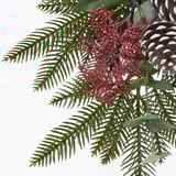 VINTERFINT Artificial bouquet, in/outdoor/pine cone, 35 cm