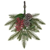 VINTERFINT Artificial bouquet, in/outdoor/pine cone, 35 cm
