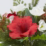 VINTERFINT Artificial potted plant, in/outdoor arrangement/white red, 12 cm