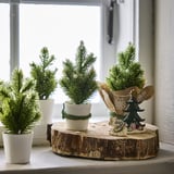 VINTERFINT Artificial potted plant, in/outdoor Christmas tree/green, 17 cm