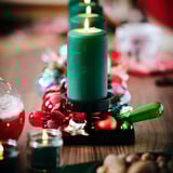 VINTERFINT Candle holder, for 4 candles black, 54x15x7 cm