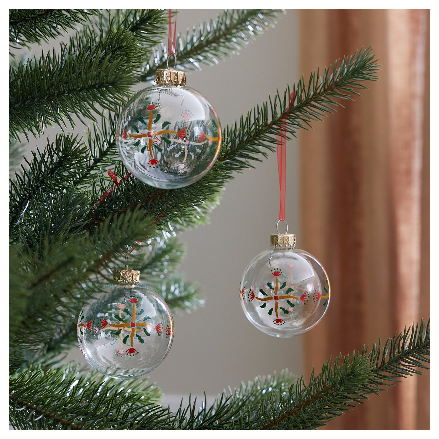 Ikea glass christmas ornaments Clearance