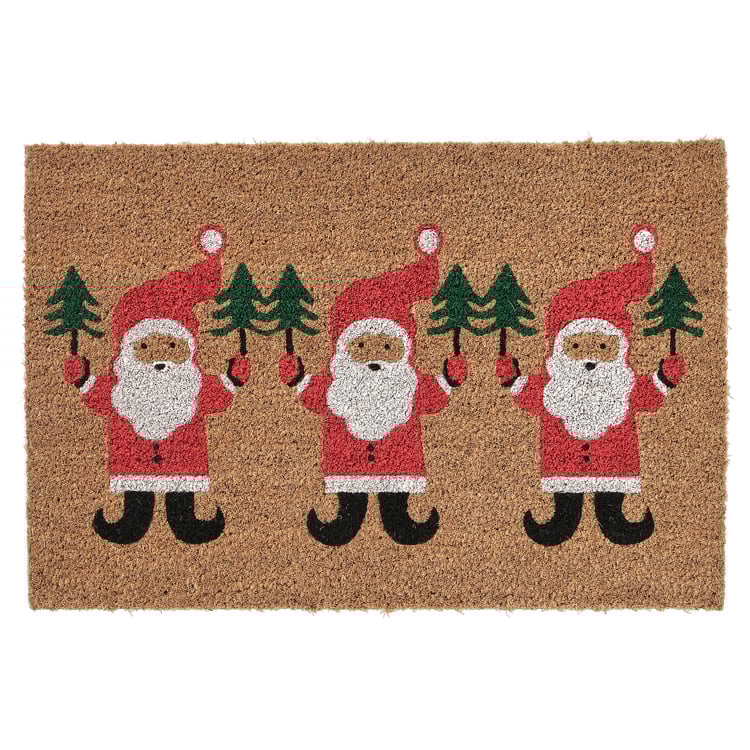 VINTERFINT Door mat Santa Claus pattern natural IKEA