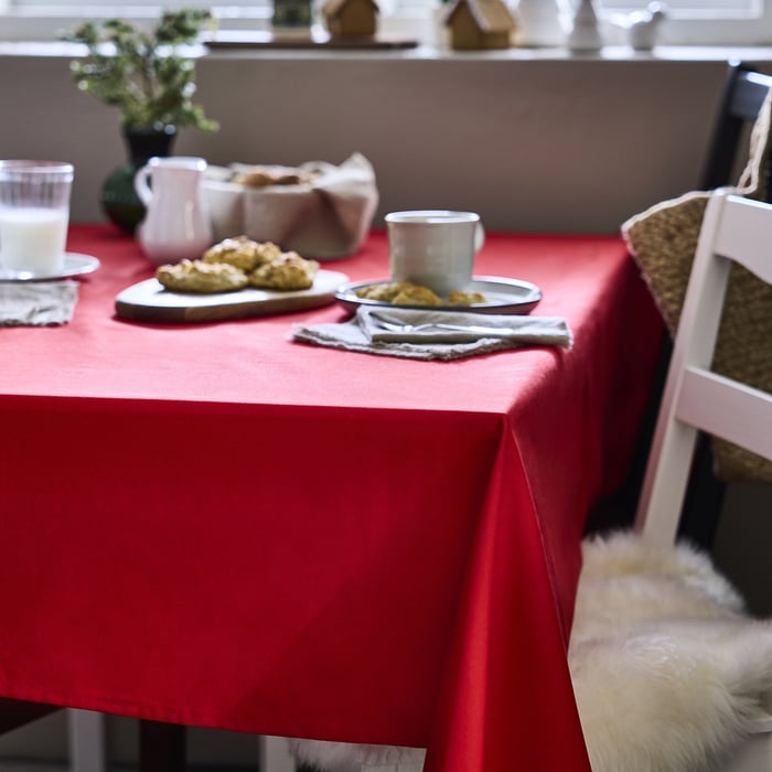 VINTERFINT Tablecloth red IKEA
