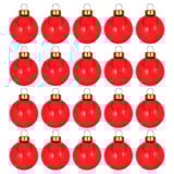 VINTERFINT Tree ornament, bauble glass/red, 3.5 cm