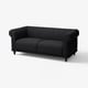 VISKAFORS 2-seat sofa, Lejde anthracite/brown