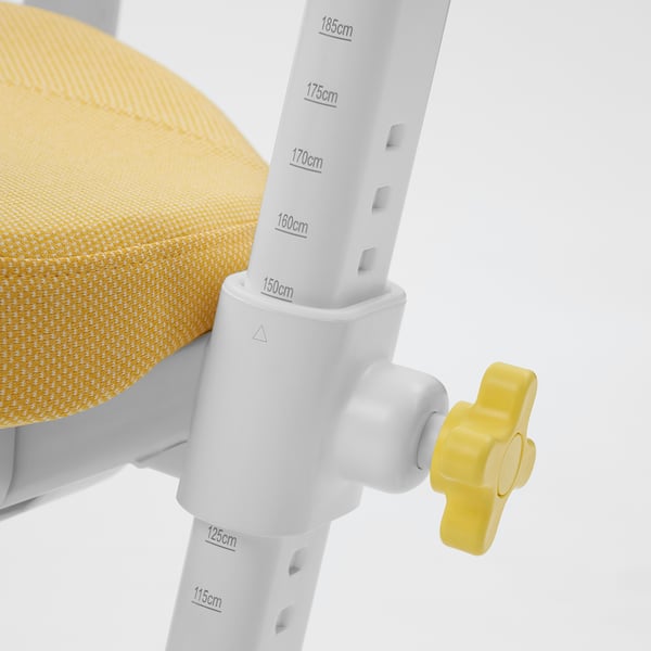 BERGLÄRKA 베릴레르카 / GUNRIK 군리크 어린이책상+의자+팔걸이, 터쿼이즈/옐로, 100x70 cm