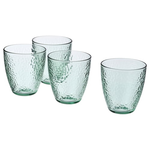 DVÄRGSTUBB 드베리스투브 유리컵, 그린, 27 cl