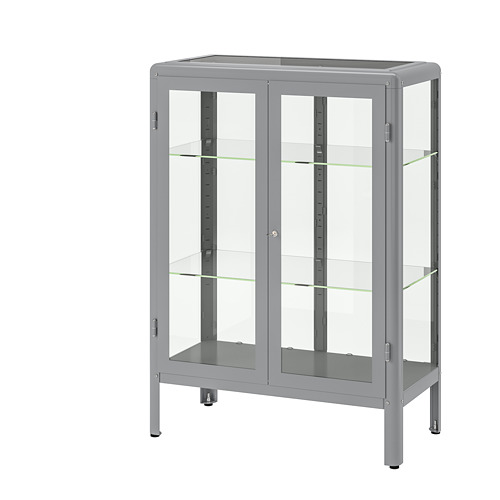 FABRIKÖR 파브리셰르 유리도어수납장 그레이 IKEA