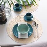 FÄRGKLAR 페리클라르 그릇, 무광 라이트터쿼이즈, 12 cm