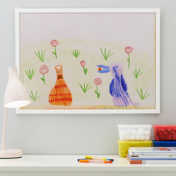 FISKBO 피스크보 액자, 화이트, 50x70 cm