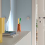FRÖVÄXT 프뢰벡스트 꽃병, 브라운오렌지, 14 cm