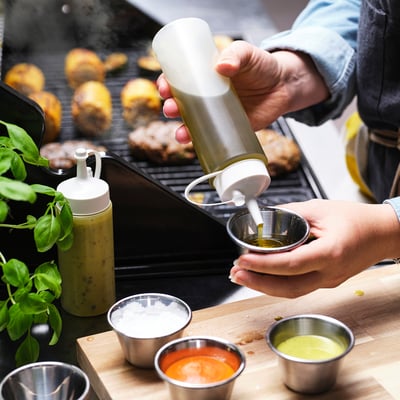 GRILLTIDER 그릴티데르 소스병, 화이트/투명, 330 ml