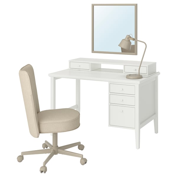 GULLABERG 굴라베리 / BRYTNING 브뤼트닝 책상, 의자, 화이트/베이지