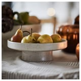 HÖSTAGILLE 회스타길레 서빙스탠드, 라이트베이지/오렌지 브라운, 24 cm