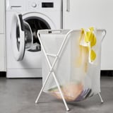 JÄLL 옐 빨래주머니+스탠드, 화이트, 50 l