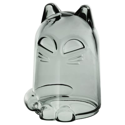 KUSTFYR 쿠스트퓌르 장식, 고양이 다크그레이, 12 cm