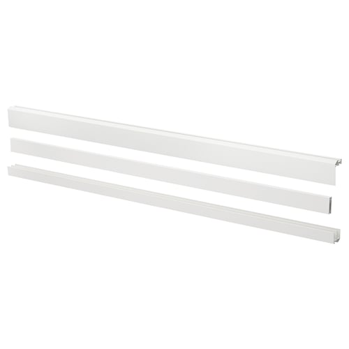 LARKOLLEN 라르콜렌 미닫이도어레일+고정장치, 화이트, 80 cm