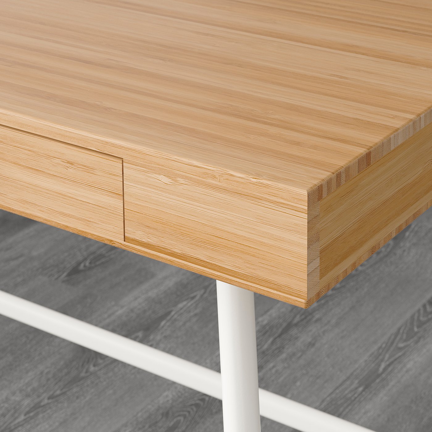 LILLÅSEN 릴로센 책상, 대나무, 102x49 cm - IKEA