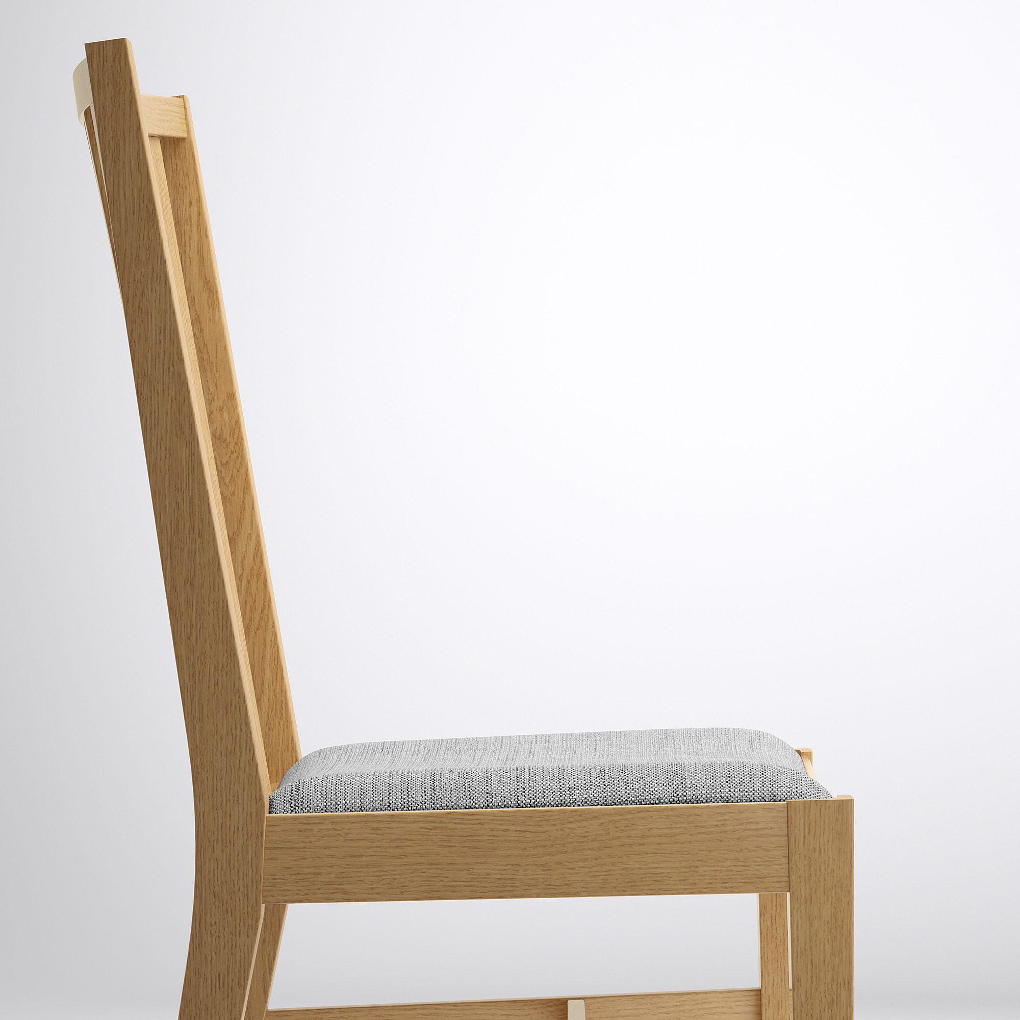 NORRNÄS 노르네스 의자, 참나무, 이순다 그레이 IKEA