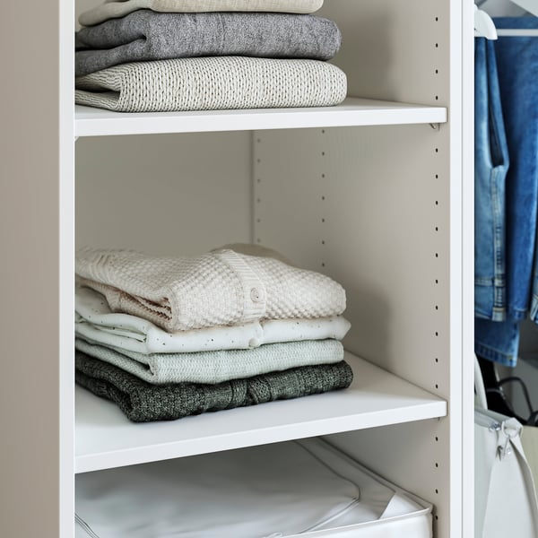 PAX 팍스 / BERGSBO 베리스보 옷장콤비네이션, 화이트/화이트, 150x60x201 cm