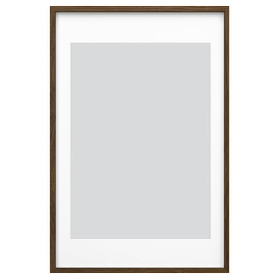 RÖDALM 뢰달름 액자, 호두나무 무늬, 61x91 cm