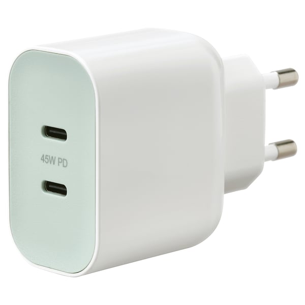 SJÖSS 셰스 45W USB충전기 2구, 고속충전
