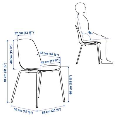 SKÅLSTA 스콜스타 의자, 플라스틱 블랙/관형태 메탈/라이트 그레이 베이지