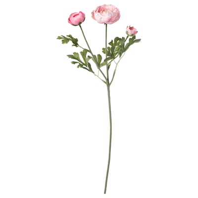 SMYCKA 스뮈카 조화, 라눙쿨루스/핑크, 52 cm