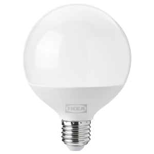SOLHETTA 솔헤타 LED 전구 E26 1521 루멘, 밝기조절/구형 오팔 화이트, 95 mm