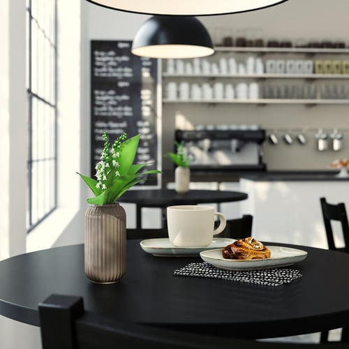 Stilren STILREN 스틸렌 꽃병, 다크그레이-베이지, 12 cm - IKEA