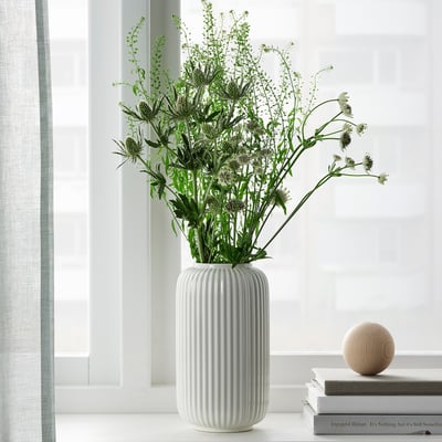STILREN 스틸렌 꽃병, 화이트, 22 cm