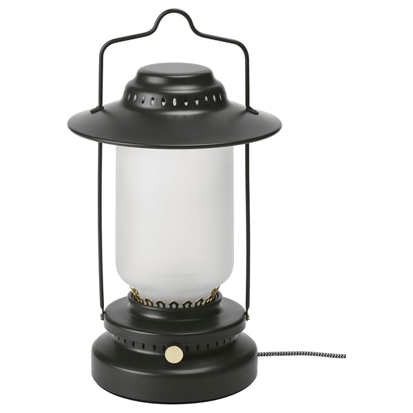 STORHAGA 스토르하가 LED 탁상스탠드, 밝기조절 실외용/블랙, 35 cm