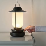 STORHAGA 스토르하가 LED 탁상스탠드, 밝기조절 실외용/블랙, 35 cm