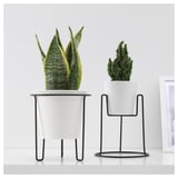 SVARTPEPPAR 스바르트페파르 화분스탠드, 실내외겸용 블랙, 21 cm