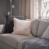 SVARTPOPPEL 스바르트포펠 쿠션커버, 앤트러싸이트, 65x65 cm