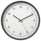 TAGGAD 타가드 벽시계, 화이트/그레이, 38 cm