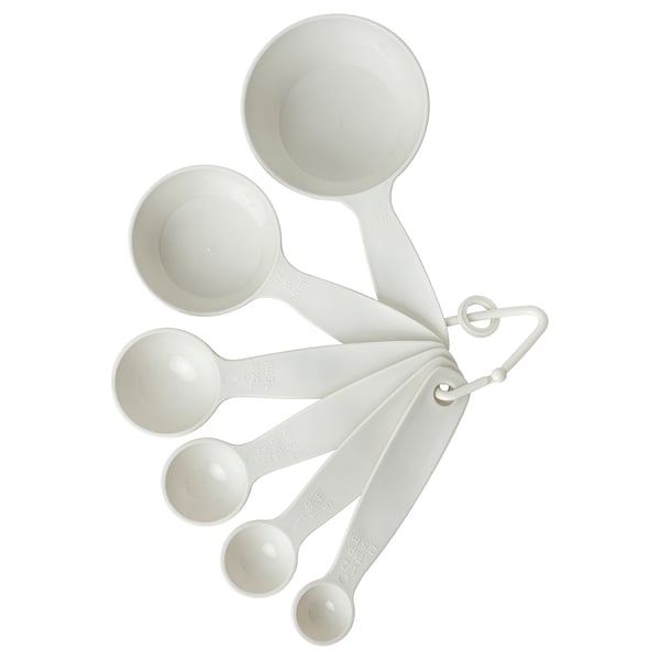 UPPFYLLD 웁퓔드 계량컵 6종세트, 오프화이트