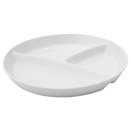 UPPVISPAD 우프비스파드 접시, 화이트, 22 cm