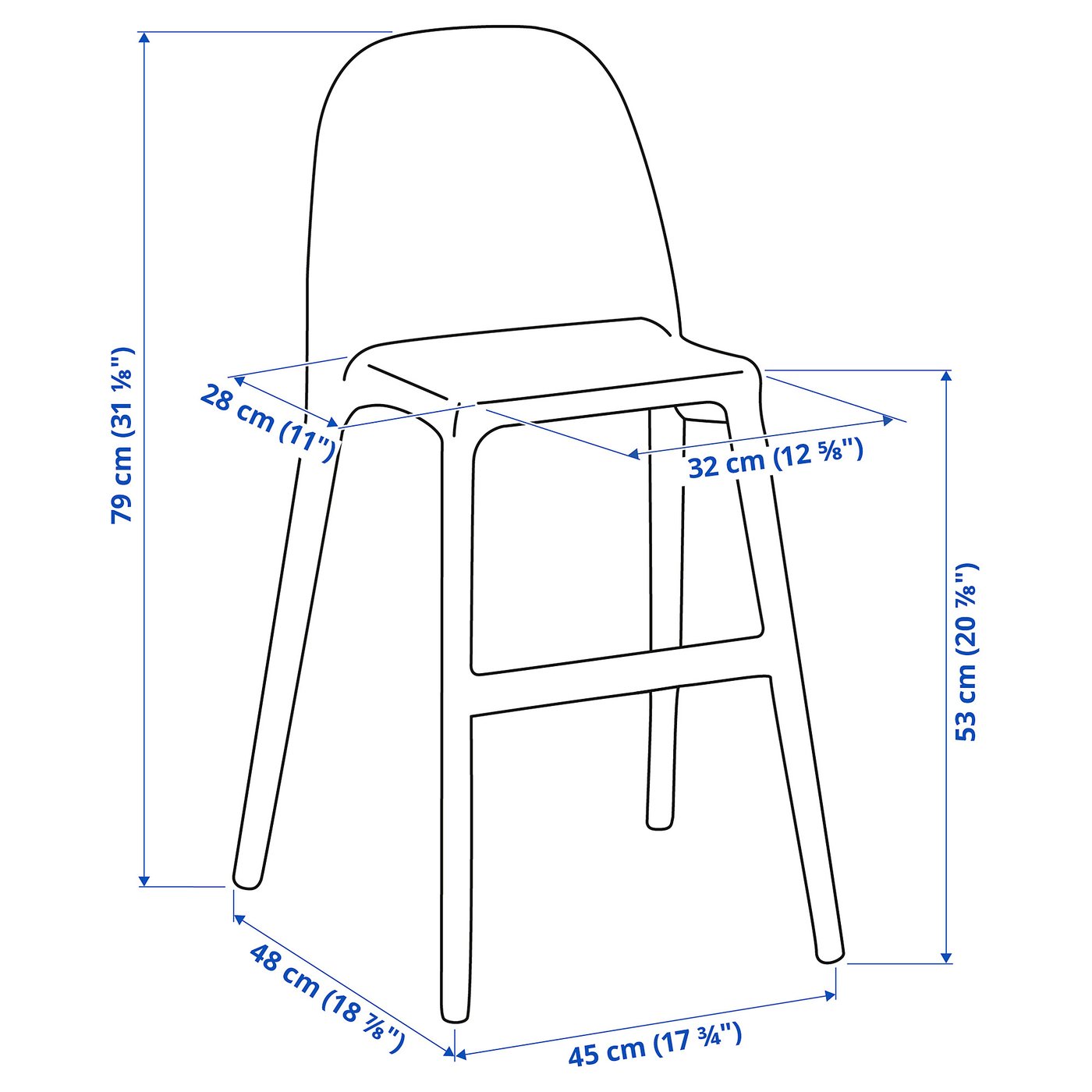 2脚セット販売 IKEA イケア URBAN ウルバン 子ども用チェア ホワイト URBAN ウルバン 子ども用チェア, ホワイト - IKEA