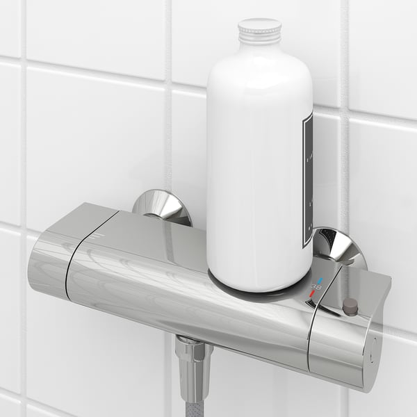 VALLAMOSSE 발라모세 온도조절 샤워용 수도꼭지, 크롬도금, 150 mm