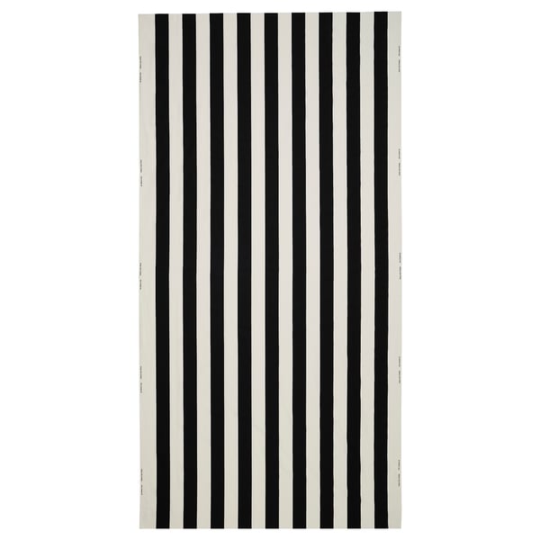 VARGTÖREL 바리퇴렐 재단 원단, 블랙/화이트, 150x300 cm