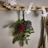 VINTERFINT 빈테르핀트 조화부케, 실내외겸용/소나무 콘, 35 cm