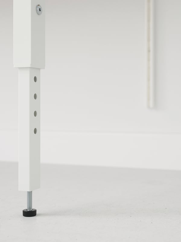 BOAXEL / LAGKAPTEN وحدة رفوف مع سطح طاولة, أبيض, 125x62x201 سم