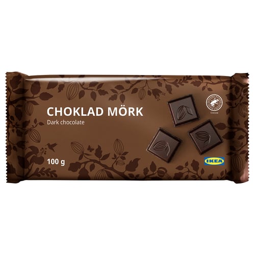 CHOKLAD MÖRK شوكولاتة داكنة, اعتماد التحالف لأجل الغابات المطيرة, 100 غم