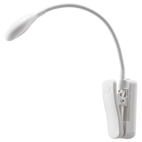 EBBARED مصباح توجيهي بملقط LED, يعمل بالبطارية/أبيض