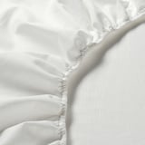 FÄRGMÅRA شرشف بمطاط, أبيض, ‎160x200 سم‏