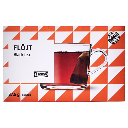 FLÖJT شاي أسود, معتمد من تحالف الغابات المطيرة, 37.5 غم