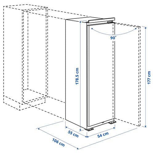FORSNÄS مجمدة, IKEA 700 مدمج, 183 ل